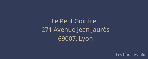 Le Petit Goinfre