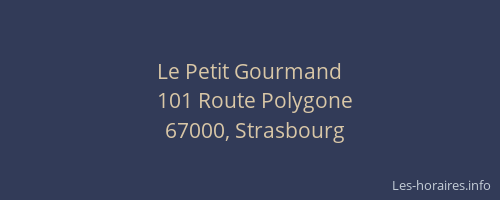 Le Petit Gourmand