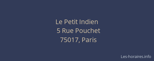 Le Petit Indien