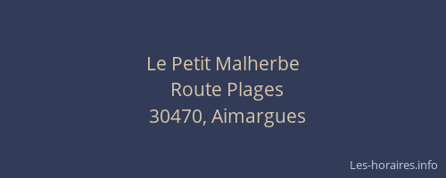Le Petit Malherbe