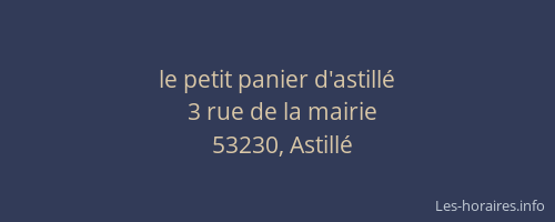 le petit panier d'astill&eacute;