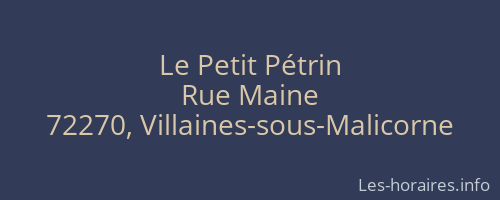 Le Petit Pétrin