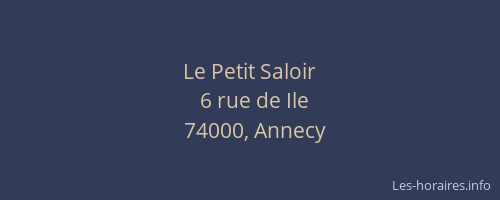 Le Petit Saloir