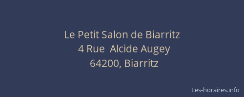 Le Petit Salon de Biarritz