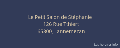 Le Petit Salon de St&eacute;phanie