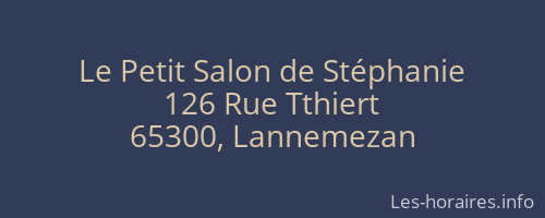 Le Petit Salon de Stéphanie