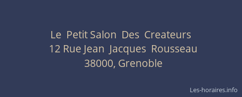 Le  Petit Salon  Des  Createurs