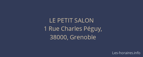 LE PETIT SALON