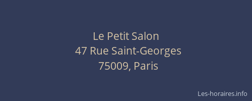 Le Petit Salon