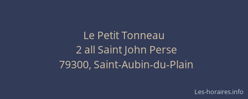 Le Petit Tonneau