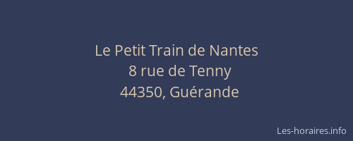 Le Petit Train de Nantes