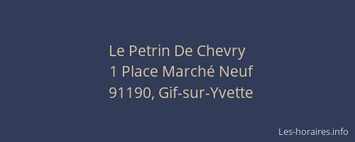 Le Petrin De Chevry