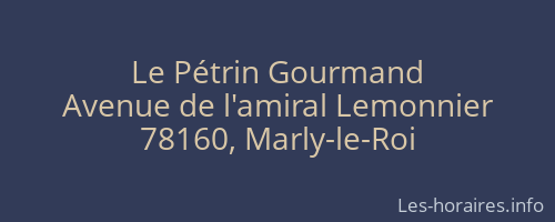 Le Pétrin Gourmand