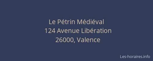 Le Pétrin Médiéval