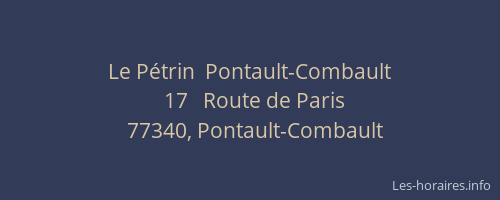Le Pétrin  Pontault-Combault