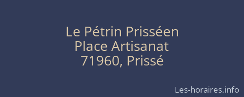 Le Pétrin Prisséen