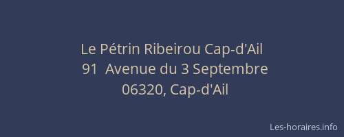 Le Pétrin Ribeirou Cap-d'Ail