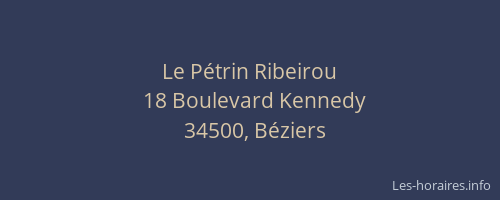 Le Pétrin Ribeirou