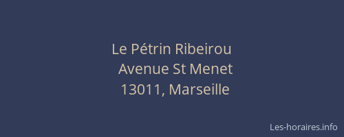 Le Pétrin Ribeirou