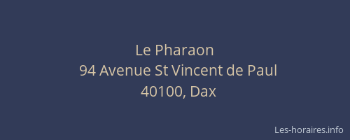Le Pharaon