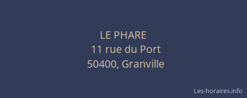 LE PHARE