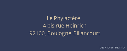 Le Phylactère