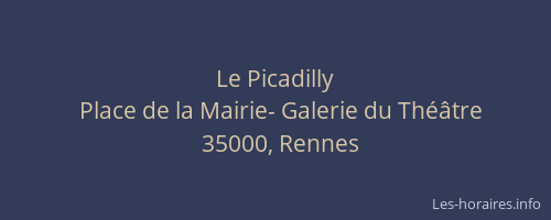 Le Picadilly