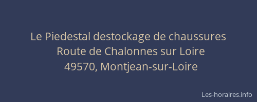 Le Piedestal destockage de chaussures