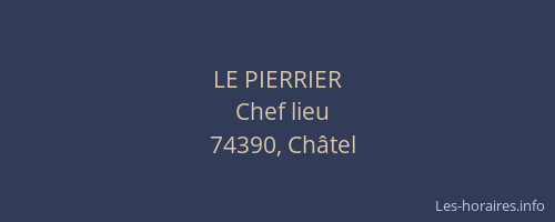 LE PIERRIER