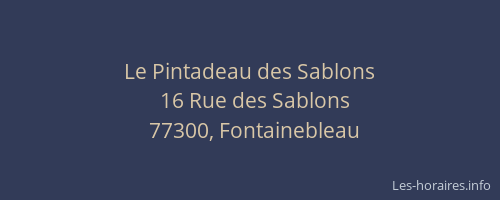 Le Pintadeau des Sablons