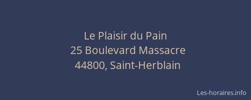 Le Plaisir du Pain