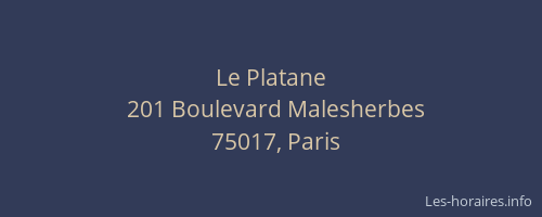 Le Platane