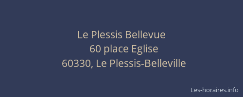 Le Plessis Bellevue