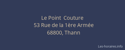 Le Point  Couture