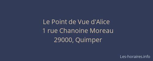 Le Point de Vue d'Alice