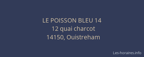 LE POISSON BLEU 14