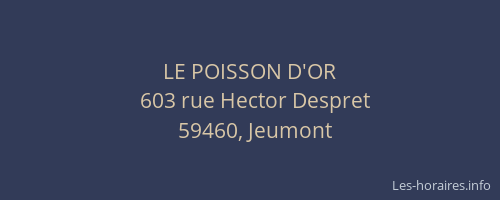 LE POISSON D'OR