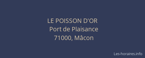 LE POISSON D'OR