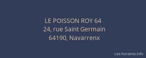 LE POISSON ROY 64