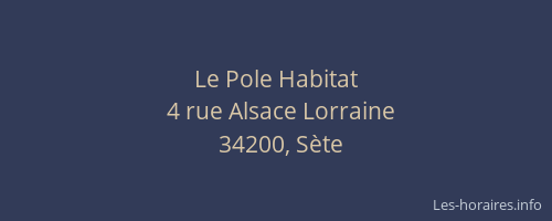 Le Pole Habitat