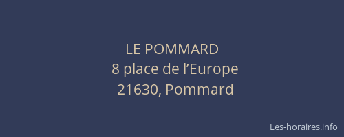 LE POMMARD