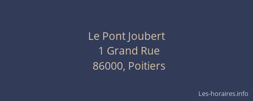 Le Pont Joubert