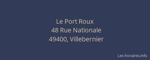 Le Port Roux