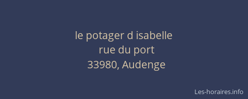 le potager d isabelle