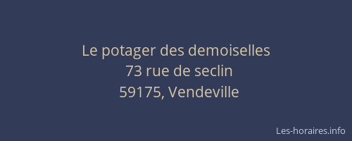 Le potager des demoiselles