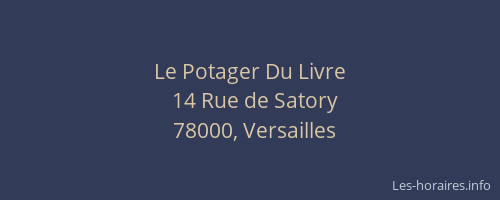 Le Potager Du Livre