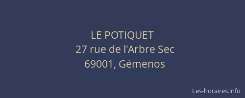LE POTIQUET