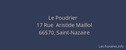Le Poudrier