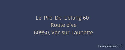 Le  Pre  De  L'etang 60
