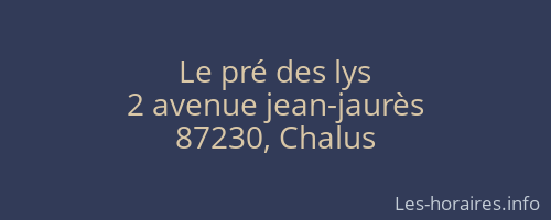 Le pré des lys